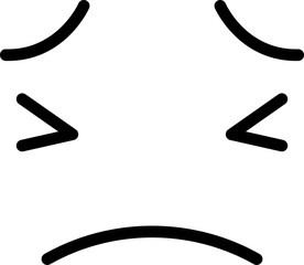 persevering, face vector icon