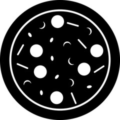 pizza sausage vector icon