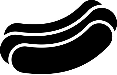 hot dog, sausage icon. Simple glyph vector element of Food icons set for UI and UX, website or mobile application on white background