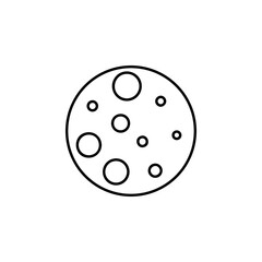 Moon vector icon