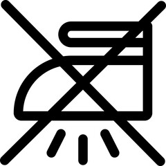 no iron vector icon