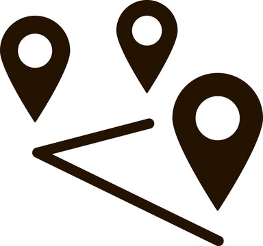 recommend clip art: route, location vector icon