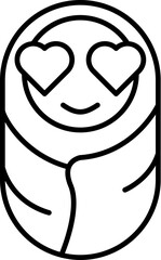 Women's day, baby vector icon