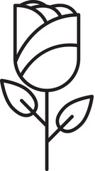 Mardi gras, flower vector icon