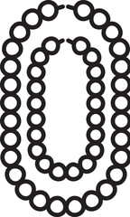 Mardi gras, chains vector icon