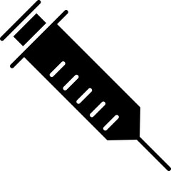 The icon of syringe, injector, squirt, gun, hypodermic. Simple flat icon illustration, vector of syringe, injector, squirt, gun, hypodermic for a website or mobile application on white background