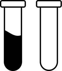 The icon of Lab tube. Simple flat icon illustration, vector of Lab tube for a website or mobile application on white background