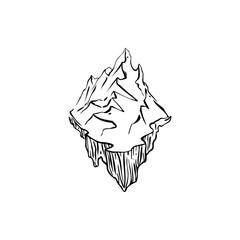 Piece of mountain sketch
