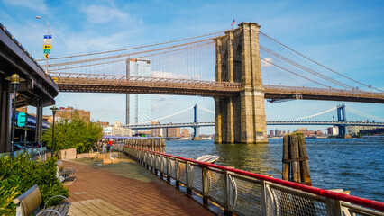 Brooklyn and Manhattan bridges