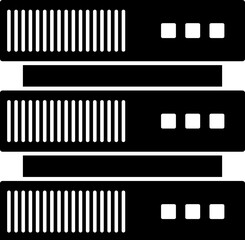 Server icon. Simple glyph, flat vector of Technology icons for UI and UX, website or mobile application on white background