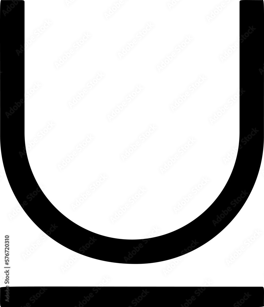 Poster underline, text icon. simple glyph vector of text editor set icons for ui and ux, website or mobile 