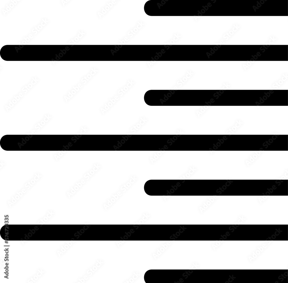 Fototapete text, right icon. simple glyph vector of text editor set icons for ui and ux, website or mobile appl