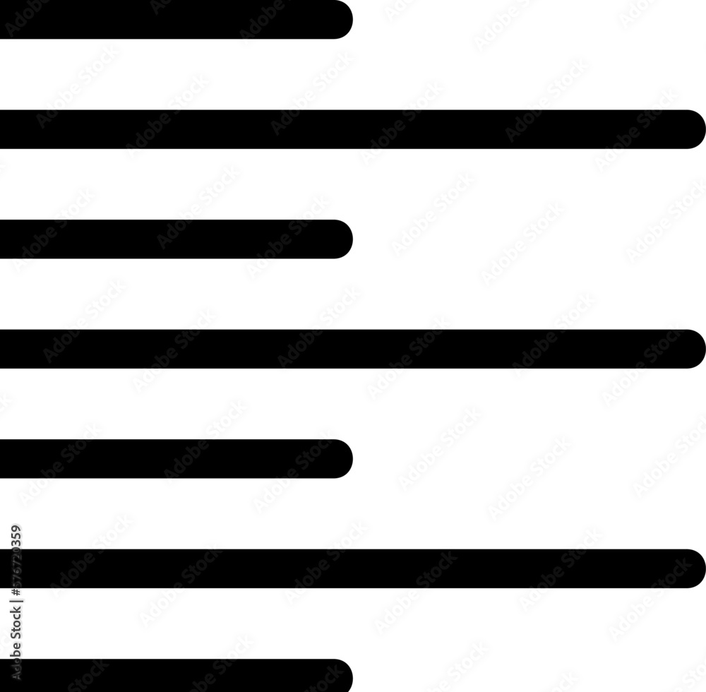 Poster editorial, left, text icon. simple glyph vector of text editor set icons for ui and ux, website or m