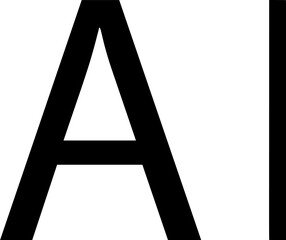 character, text icon. Simple glyph vector of text editor set icons for UI and UX, website or mobile application on white background