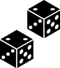 Dice vector icon