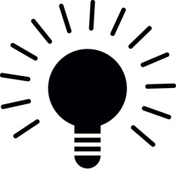 light bulb vector icon