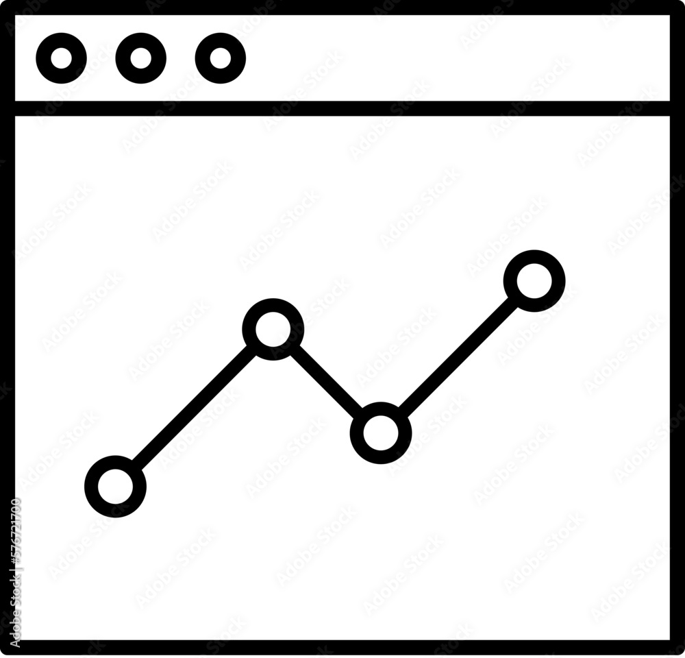 Poster analytic, design icon. simple outline vector of web design development set icons for ui and ux, webs