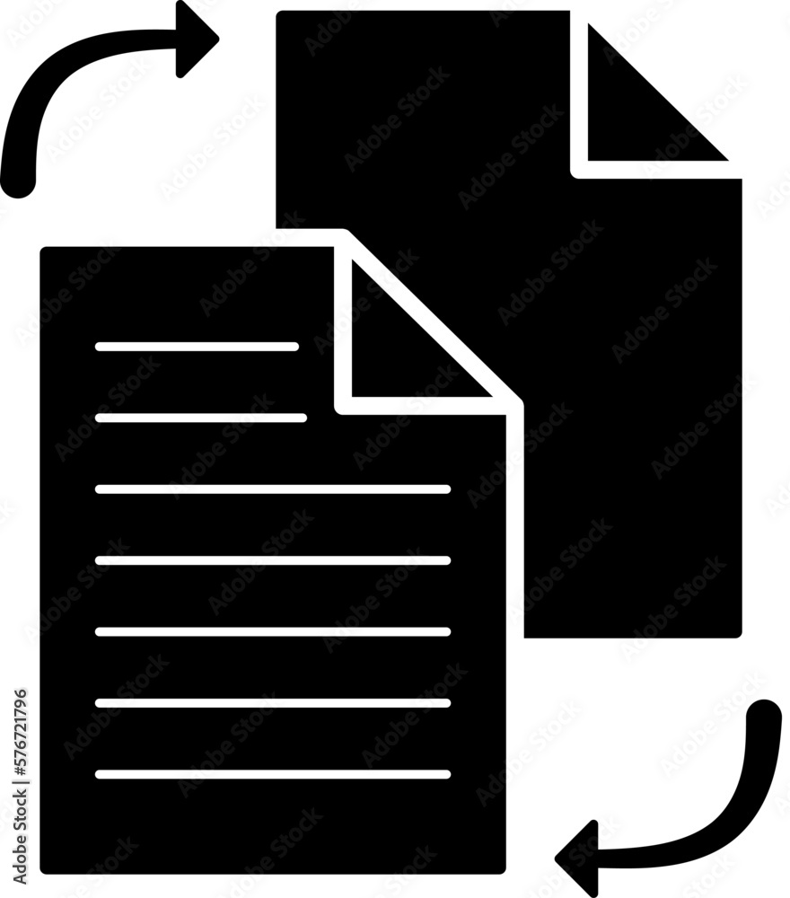 Poster file sharing in style icon. simple glyph, flat vector of web icons for ui and ux, website or mobile 