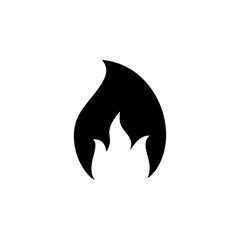 Obraz premium Fire flame symbol sign vector icon