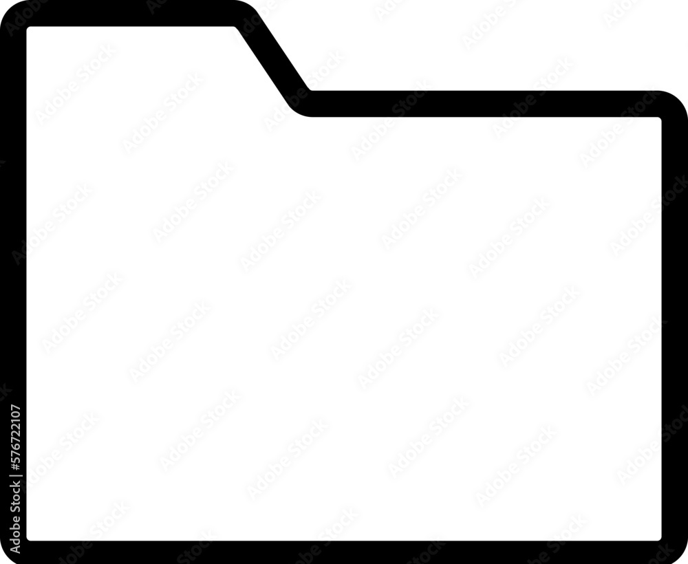 Poster folder icon. simple thin line, outline vector of web icons for ui and ux, website or mobile applicat