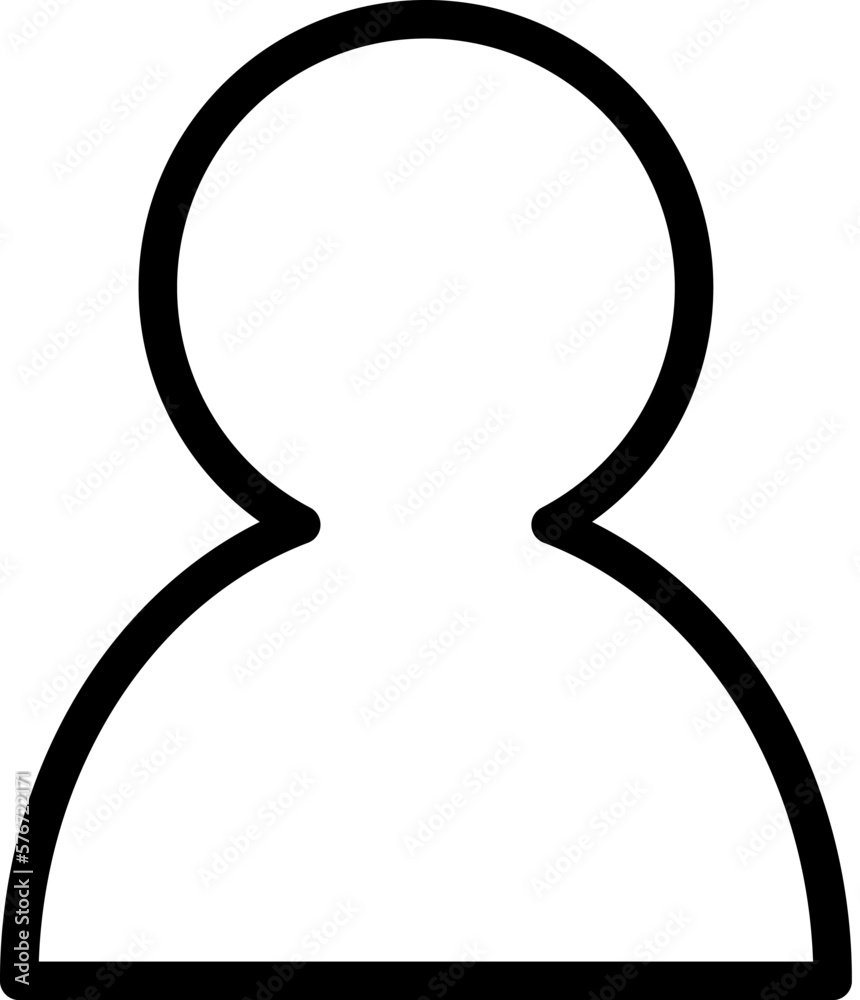 Poster user icon. simple thin line, outline vector of web icons for ui and ux, website or mobile applicatio