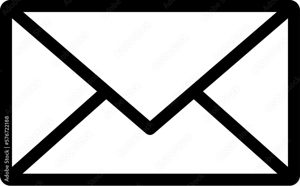 Poster mail icon. simple thin line, outline vector of web icons for ui and ux, website or mobile applicatio