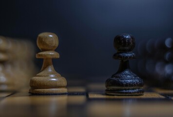 rivalry in chess, black, white