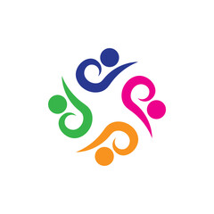 People icon work group vector