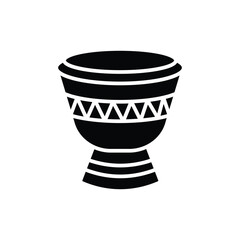 Fototapeta na wymiar bongo drum icon vector design template in white background