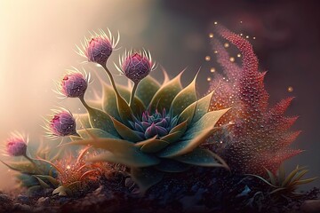 Small Fantasy Flowers 4. Generated AI