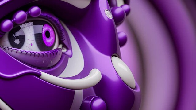Time-lapse of the artificial intelligence generation process. A neural network that creates digital video images. Artificial intelligence used in image creation. 4k. 3D animation. Generation AI. 