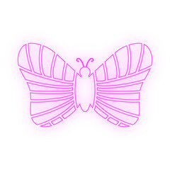 neon art butterfly
