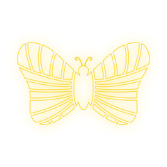 neon art butterfly
