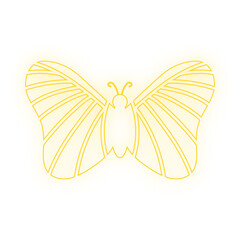 neon art butterfly
