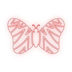 neon art butterfly
