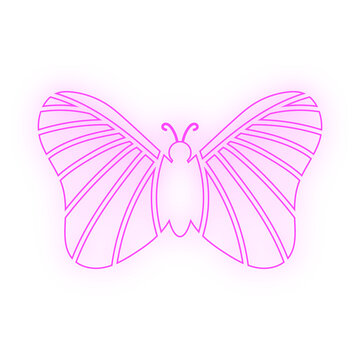 neon art butterfly
