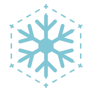 snowflake flat icon