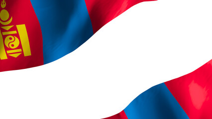 national flag background image,wind blowing flags,3d rendering,Flag of Mongolia