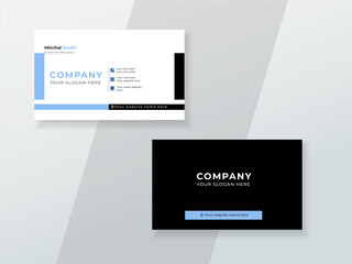 creative unique modern business card design template