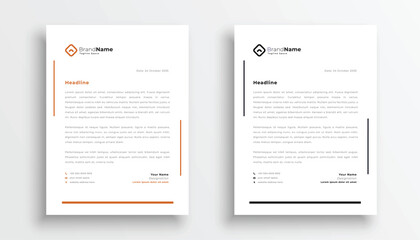  Modern Business Letterhead Design Template, Abtract Letterhead Design, Letterhead Template, - vector 