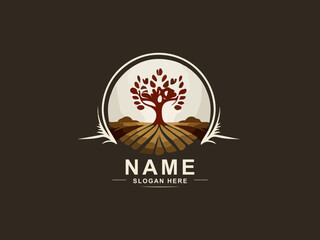 Creative agro logo design vector
