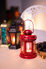 Traditional lantern lamps image, Islamic concept image