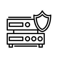 Secured Backup Icon Design