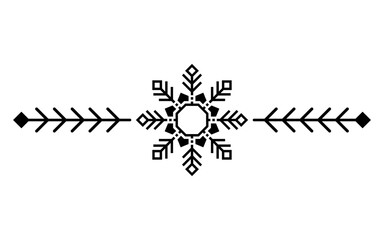 art snowflake divider
