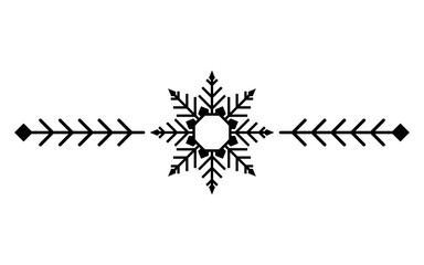 Obraz premium art snowflake divider 