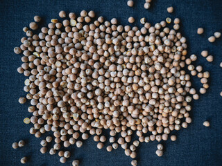 Autumn harvest of grain grain, full screen of whole grains