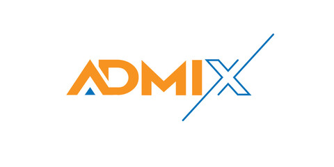 ADMIX TYPOGRAPHY LETTERING LOGO MODERN EFFECT