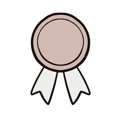 Cute Award Badge Illustration Cartoon Drawing