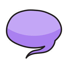 colorful speech bubble
