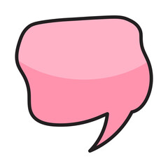 colorful speech bubble

